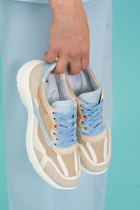 ARA DESPORTIVO AZUL E BEJE