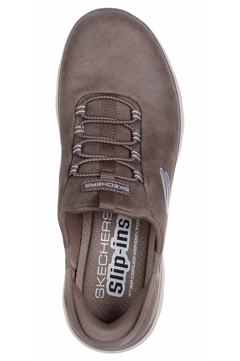 SKECHERS SLIP-INS CASTANHO CLARO