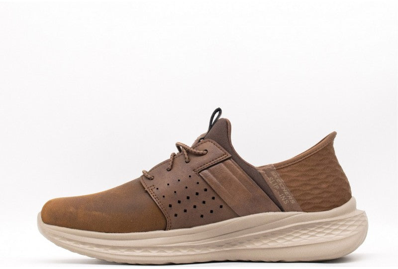 SKECHERS SLIP-INS HOMEM CASTANHO CLARO