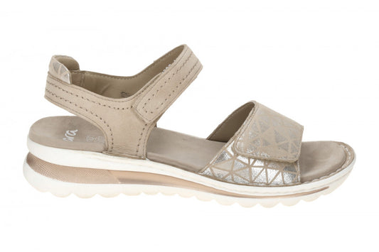 SANDALIA TRIANGULOS DOURADA