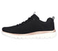 SKECHERS PRETA COM DOURADO
